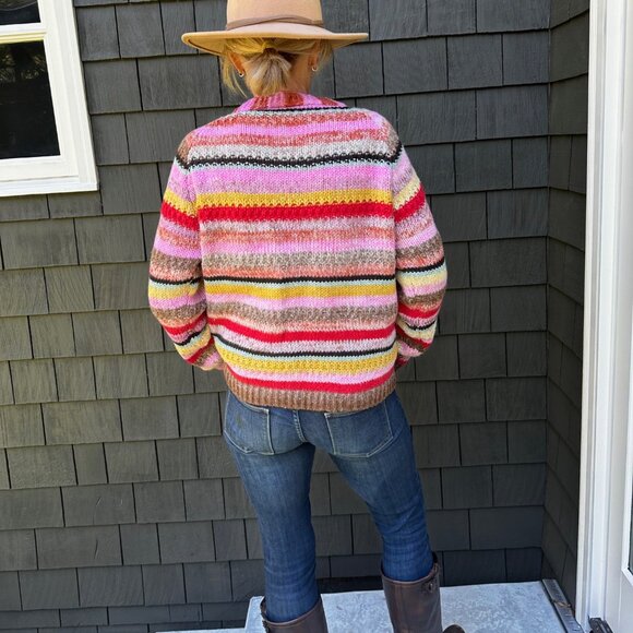 A Handmade Knit Cardigan Sweater - Picture 2 of 6